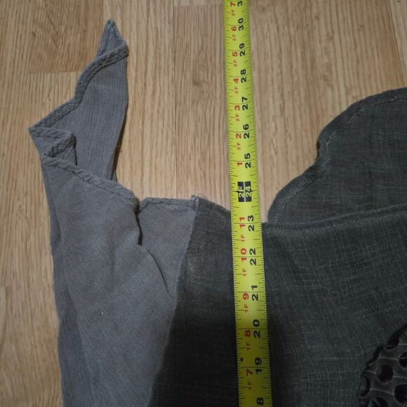 Pretty Angel Women Vtg Y2K Asymmetric Lagenlook Artsy Linen Blend Boho Layered L - Picture 10 of 10